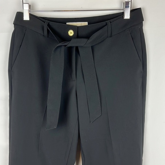 Michael Kors Black Trouser Belted Career Pants Size 4 - Picture 3 of 11